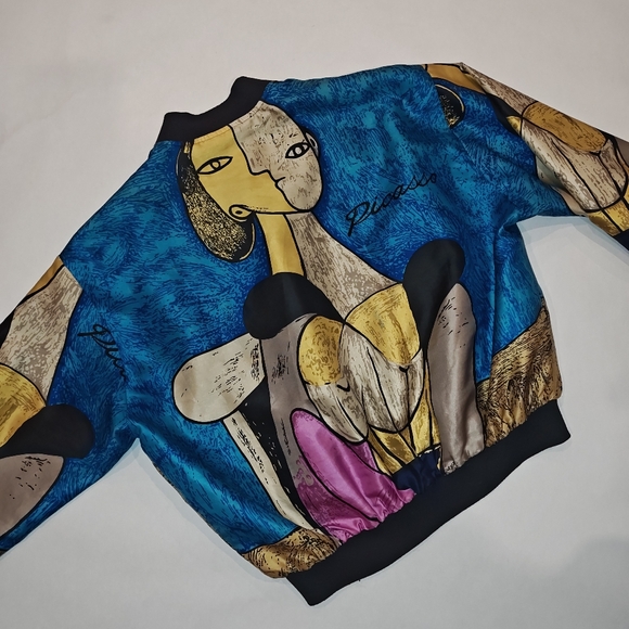 PICASSO BOMBER JACKET * SIZE MEDIUM - Picture 4 of 4